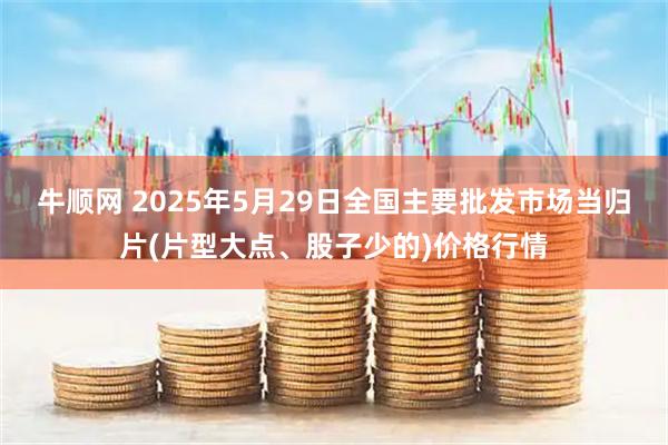 牛顺网 2025年5月29日全国主要批发市场当归片(片型大点、股子少的)价格行情