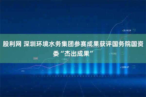股利网 深圳环境水务集团参赛成果获评国务院国资委“杰出成果”